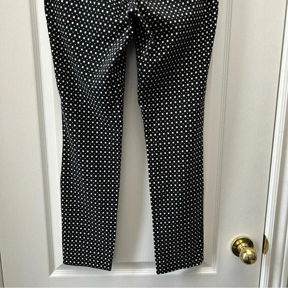 Ricki's Slim Fit Cropped Ankle Pants Slant Pocket Stretch Fit Black White Size 2 - Picture 9 of 16